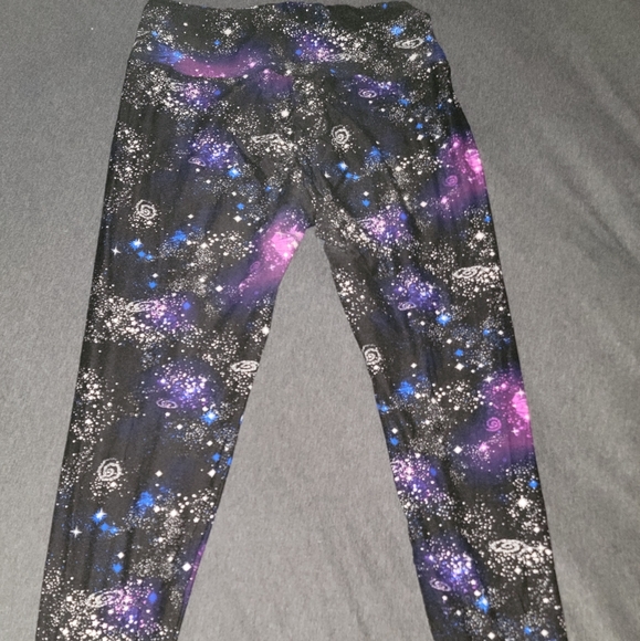 Galaxy Print Full Length Leggings - XL - Picture 5 of 6